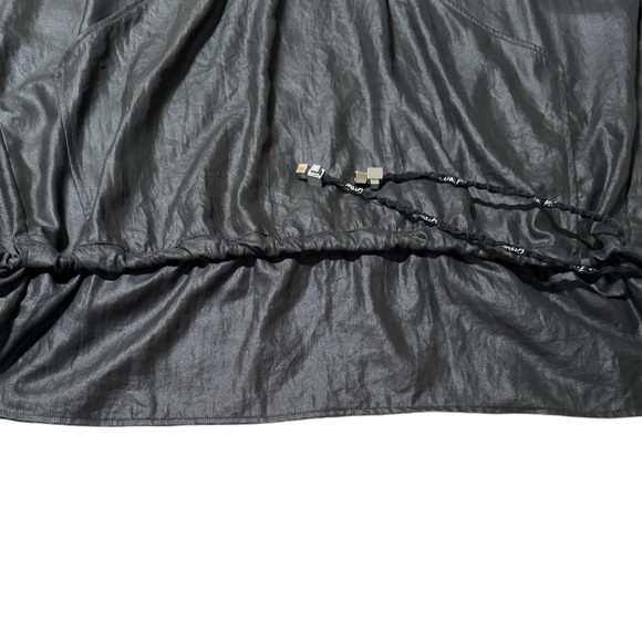 Mariagrazia Panizzi Rare Draped Oversized Zip Front Top w Hood Size Large / 44 - Picture 6 of 6